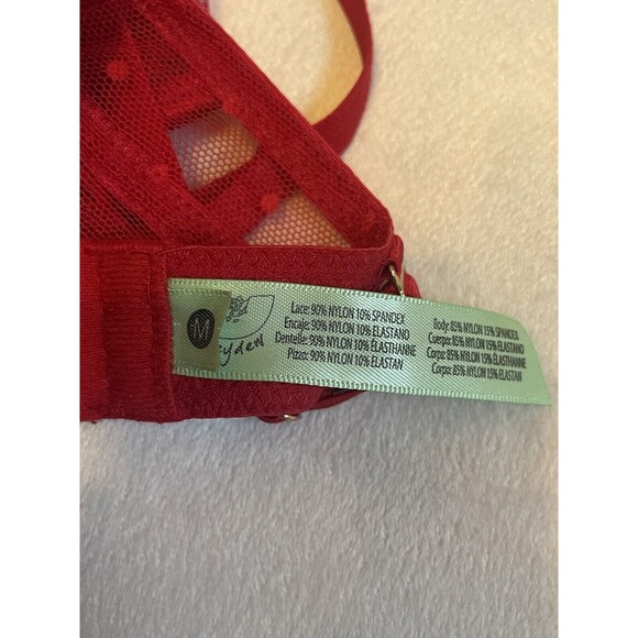 Honeydew Intimates Louisa Lace Dot Mesh Teddy Bodysuit In Vixen Red Sz M New WOT - Picture 9 of 9